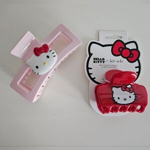 NWT HELLO KITTY x KITSCH Hair Clips/Claws | Set of 2